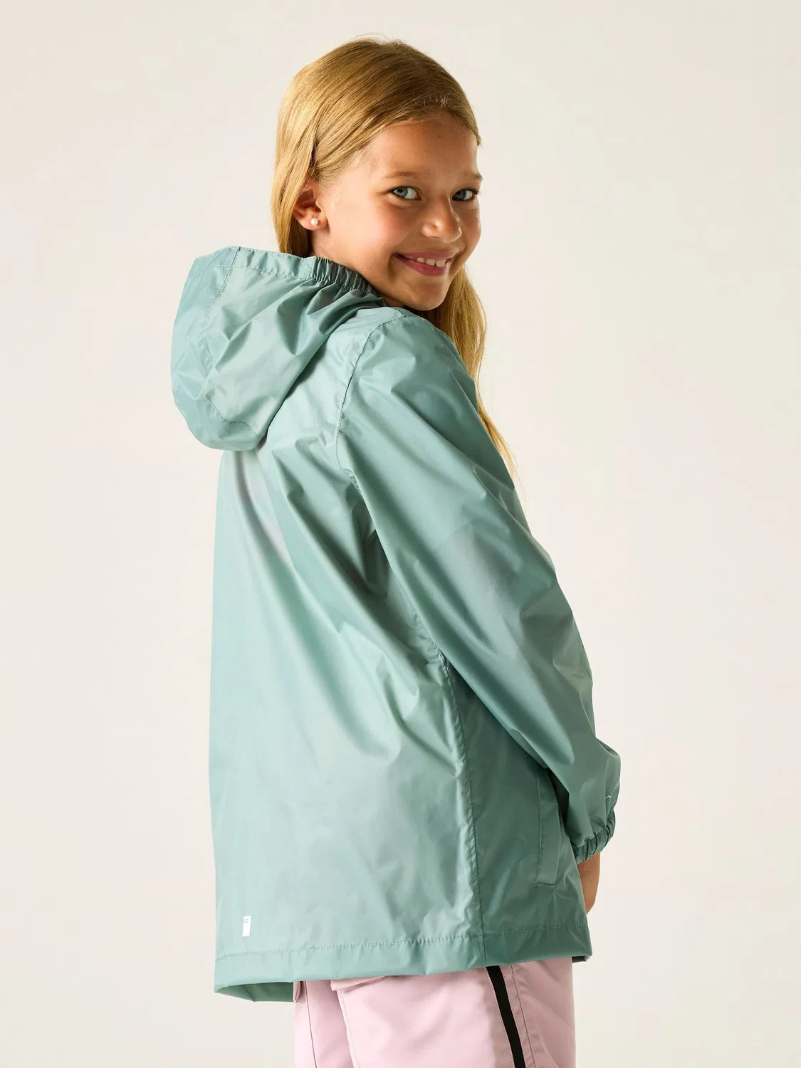 Куртка детская водонепроницаемая Pack-It Jacket III Regatta, зеленый — фото 3