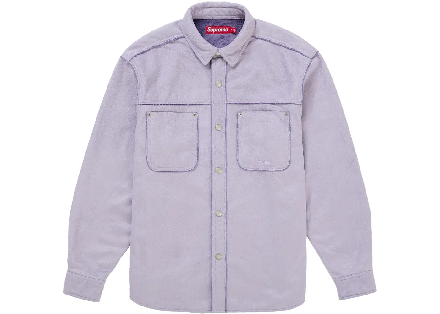 Мужская рубашка из замши Supreme Shirt, Lilac