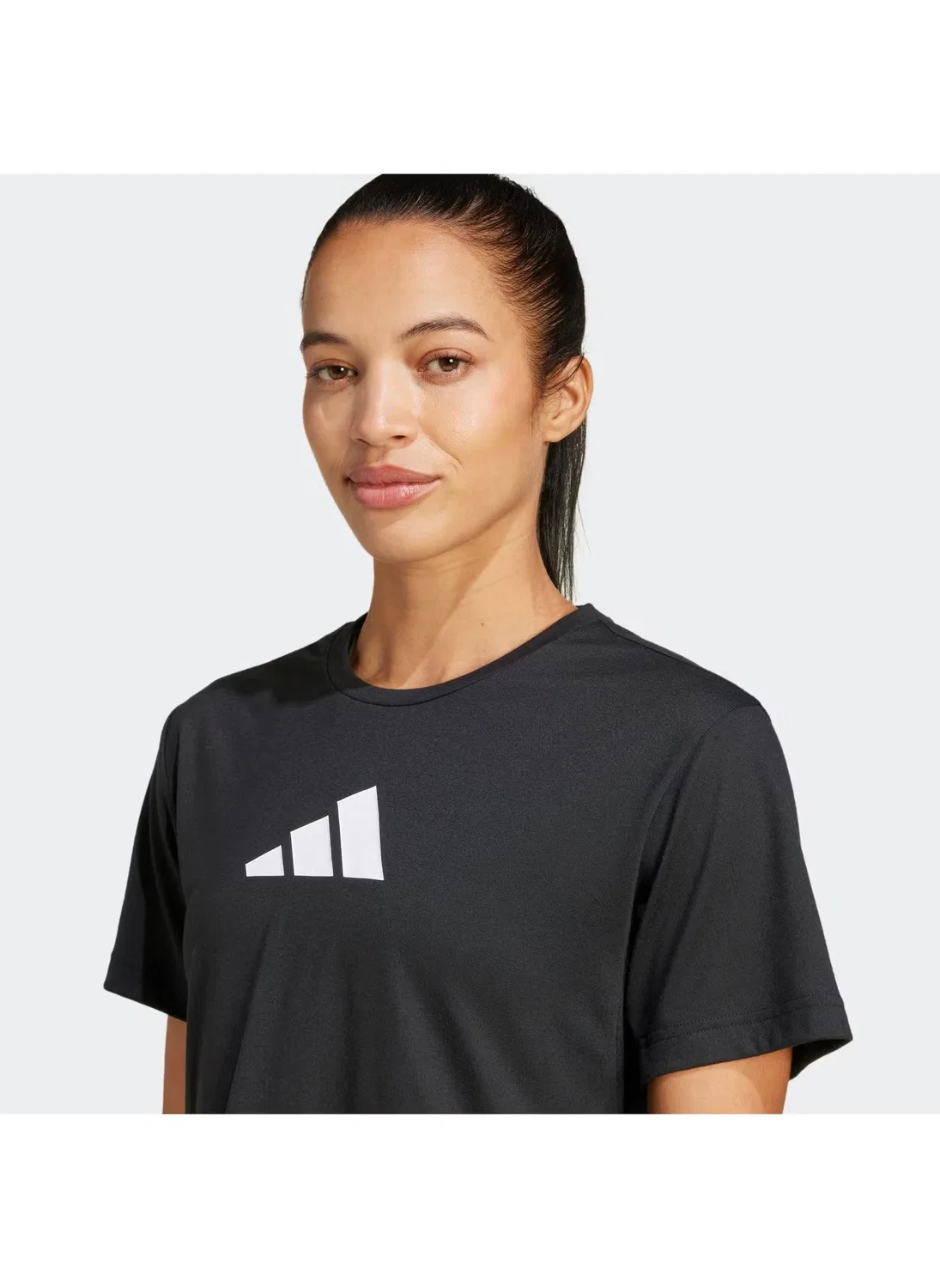 Футболка с принтом Essential Big Logo Adidas, черный — фото 3