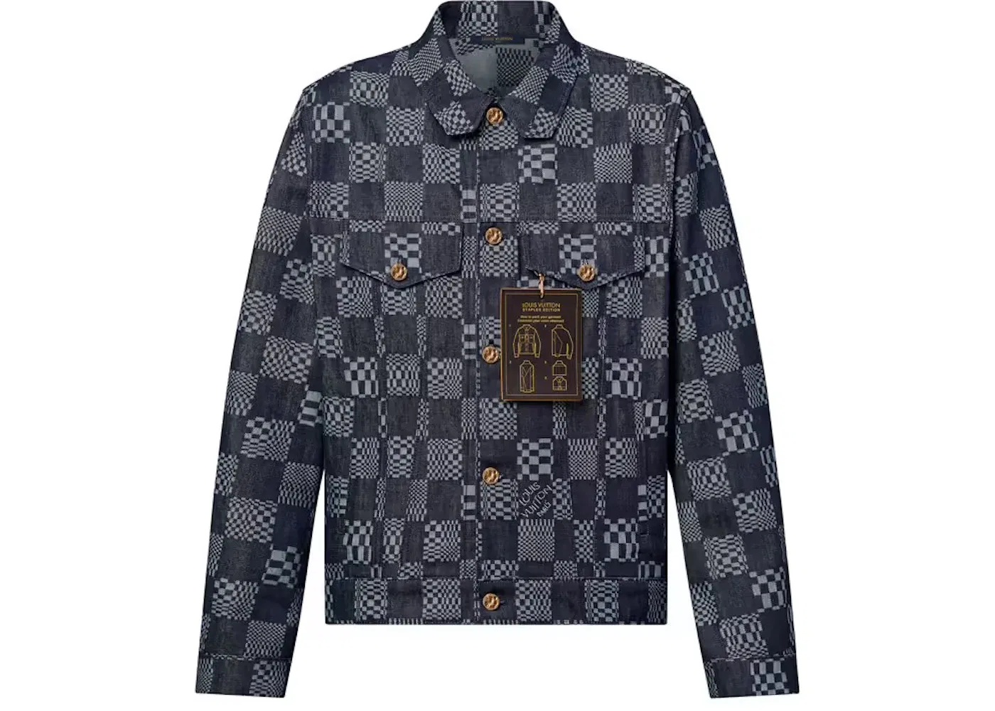 Мужская куртка с вышивкой Louis Vuitton x Something in the Water VA Is For Lovers, Blue Denim