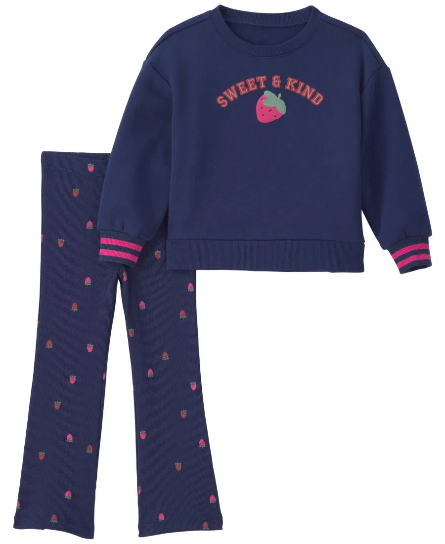 Комплект из свитшота и брюк Sweet and Kind Strawberry Carter's, Navy Blue