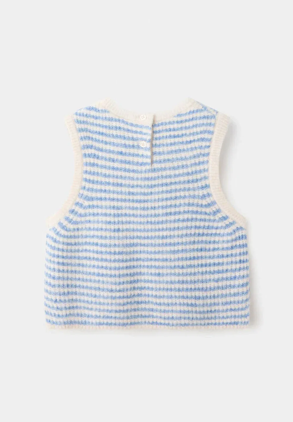 Детский топ Mango Kids, Light Blue — фото 4