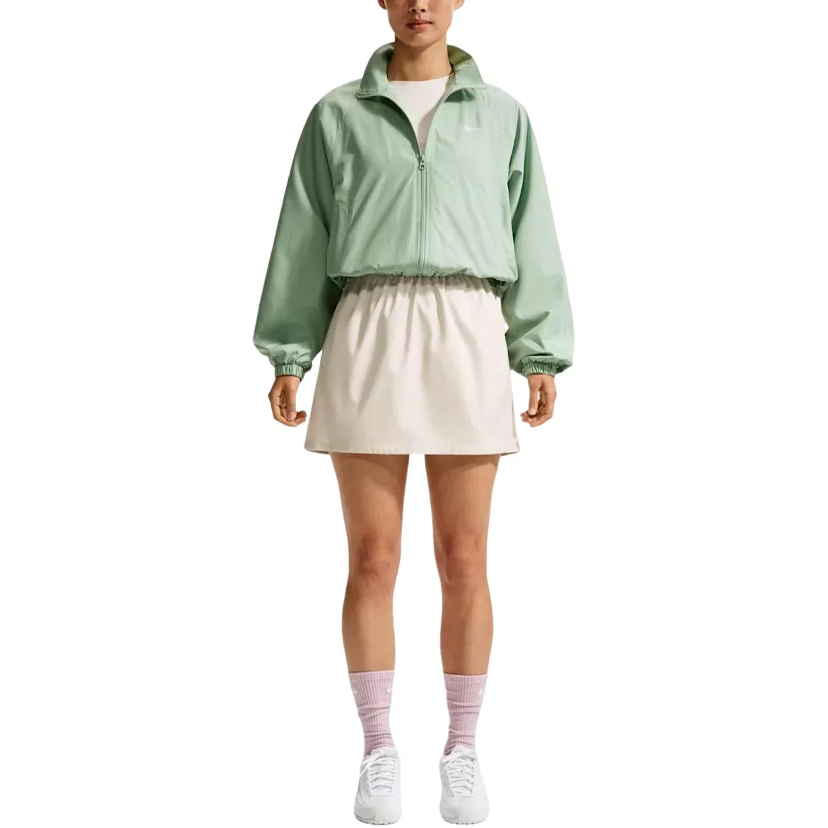 Женская куртка Sportswear Oversized UV Track Jacket 'Green White' Nike, Green/White — фото 3
