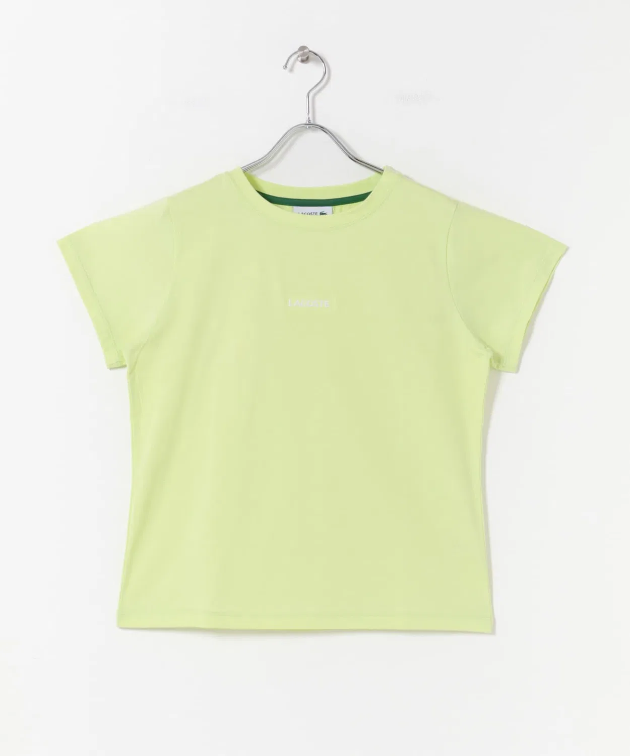 Женская футболка с коротким рукавом, с принтом LACOSTE, Green