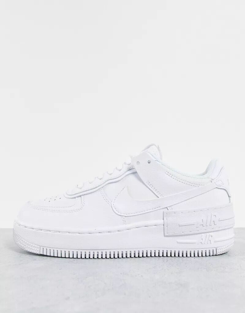 

Тройные белые кроссовки Nike Air Force 1 Shadow, Белый, Тройные белые кроссовки Nike Air Force 1 Shadow