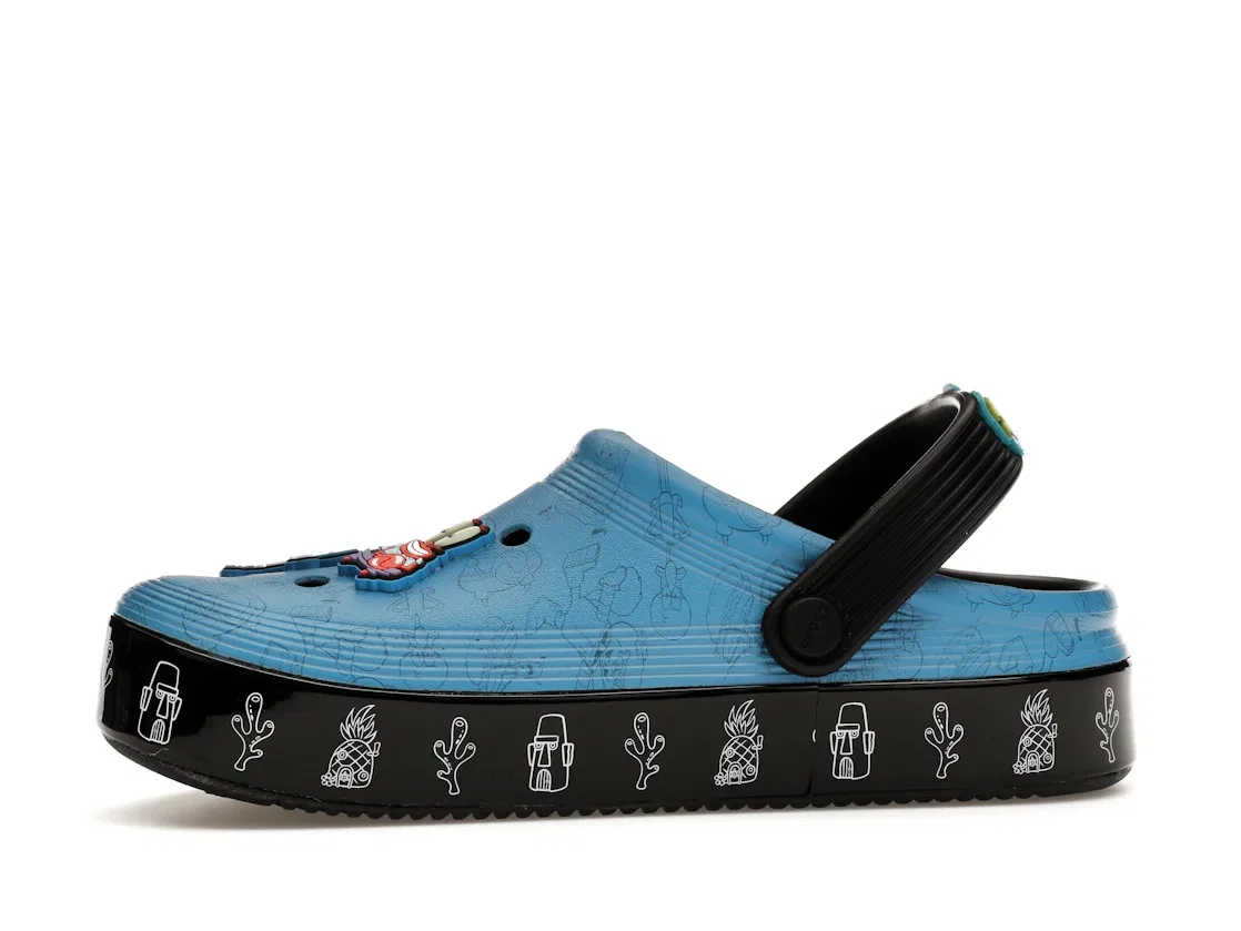 Детские клоги Crocs Off Court Clog SpongeBob SquarePants Crocs, Black — фото 3