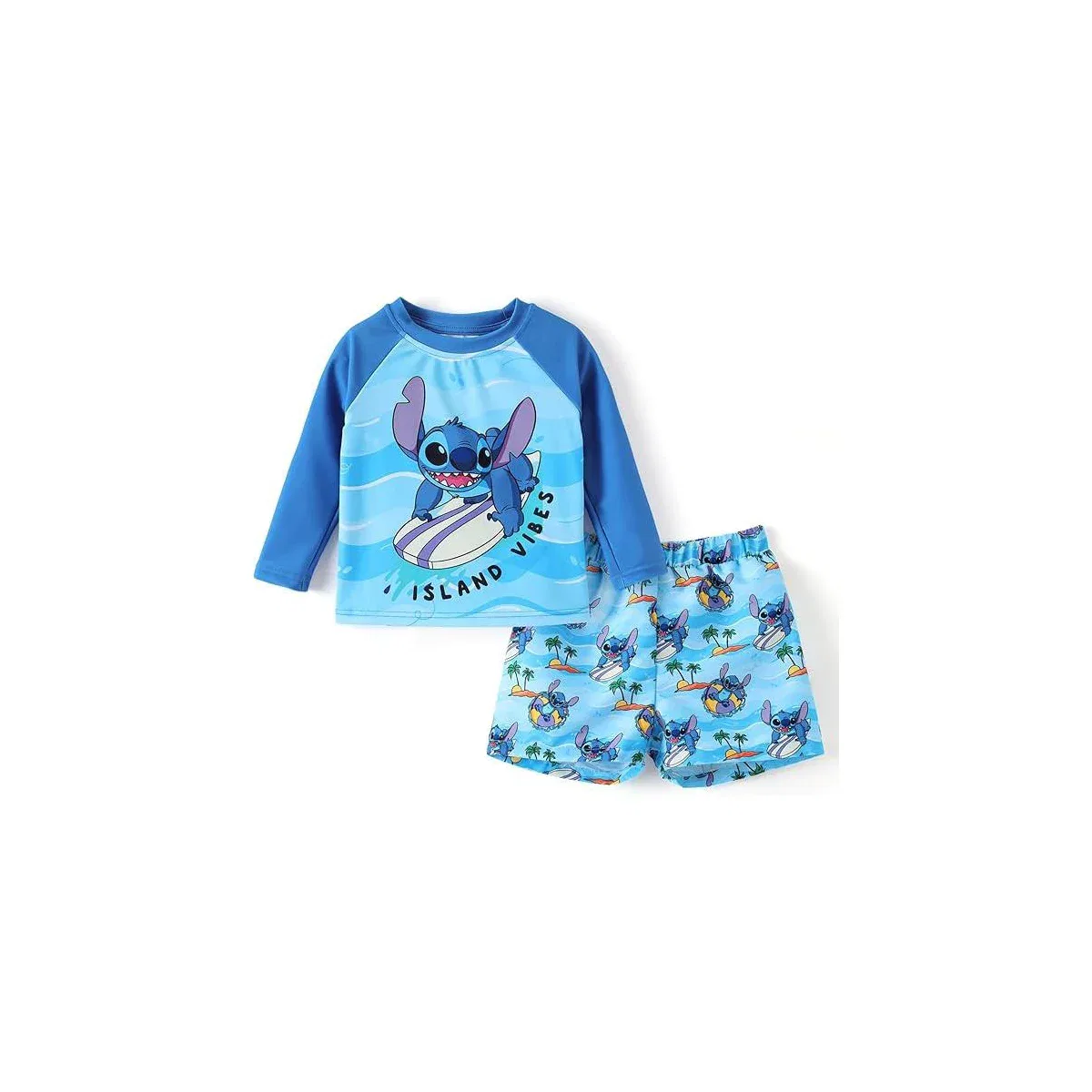 Детский комплект для плавания с принтом Stitch Stitch, Blue