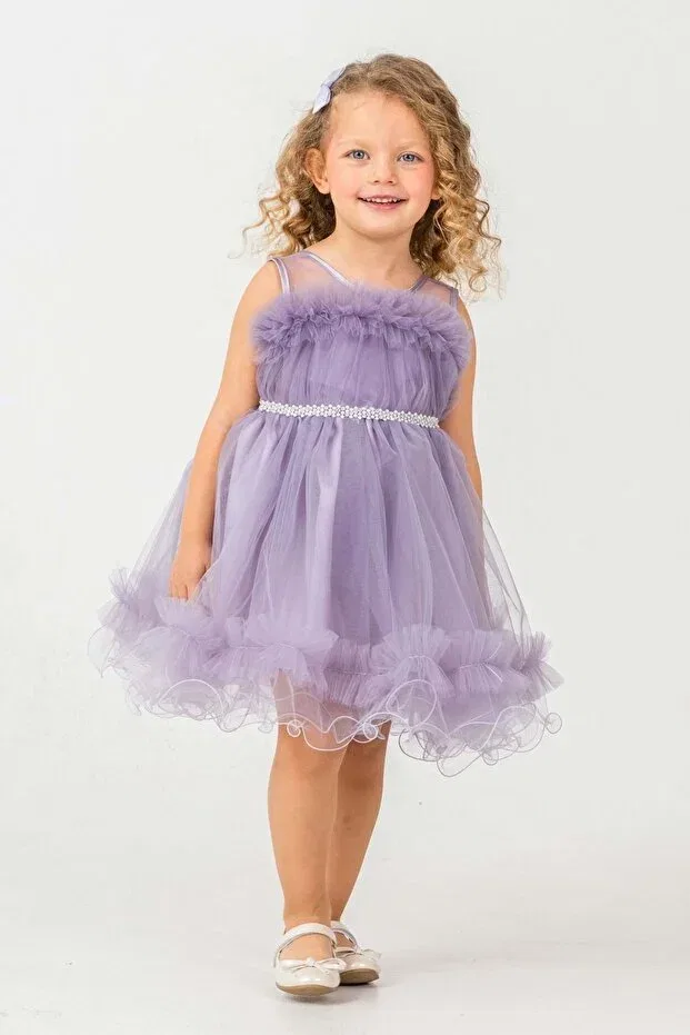 Детское платье для девочек без рукавов Aizona girl's evening dress Mnk Baby&Kids, Lila