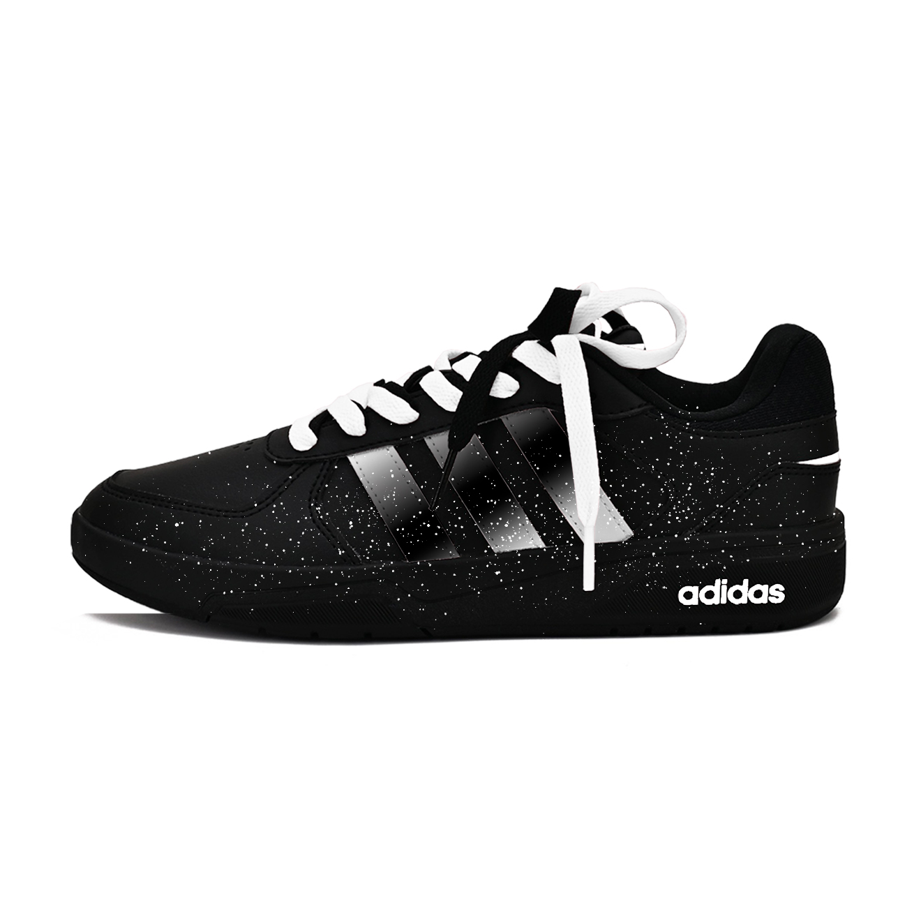 

Adidas Neo Courtbeat Nightfall Abrasion Resistant Low top Skateboard Shoes Unisex Black White