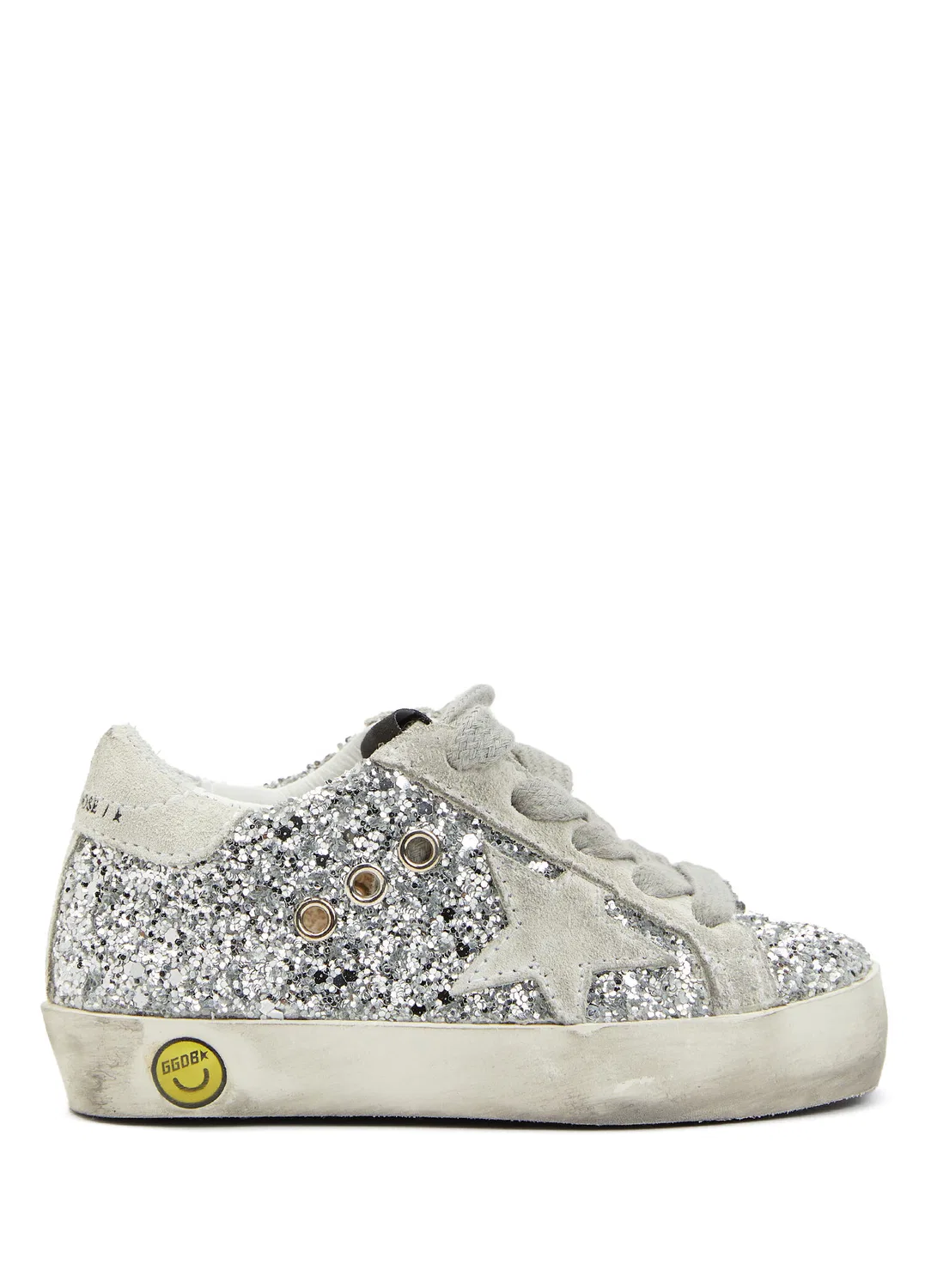Кроссовки детские Golden Goose Super Star, разноцветный серебряный