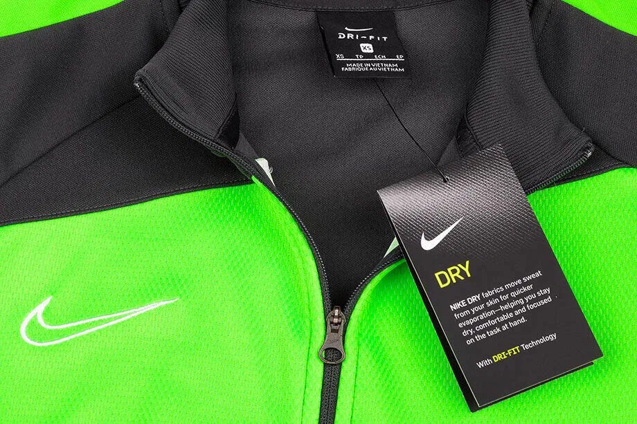 Женская тренировочная куртка с длинным рукавом Academy Pro Nike, Fluoreszierendes Grun / Dunkelblau — фото 4
