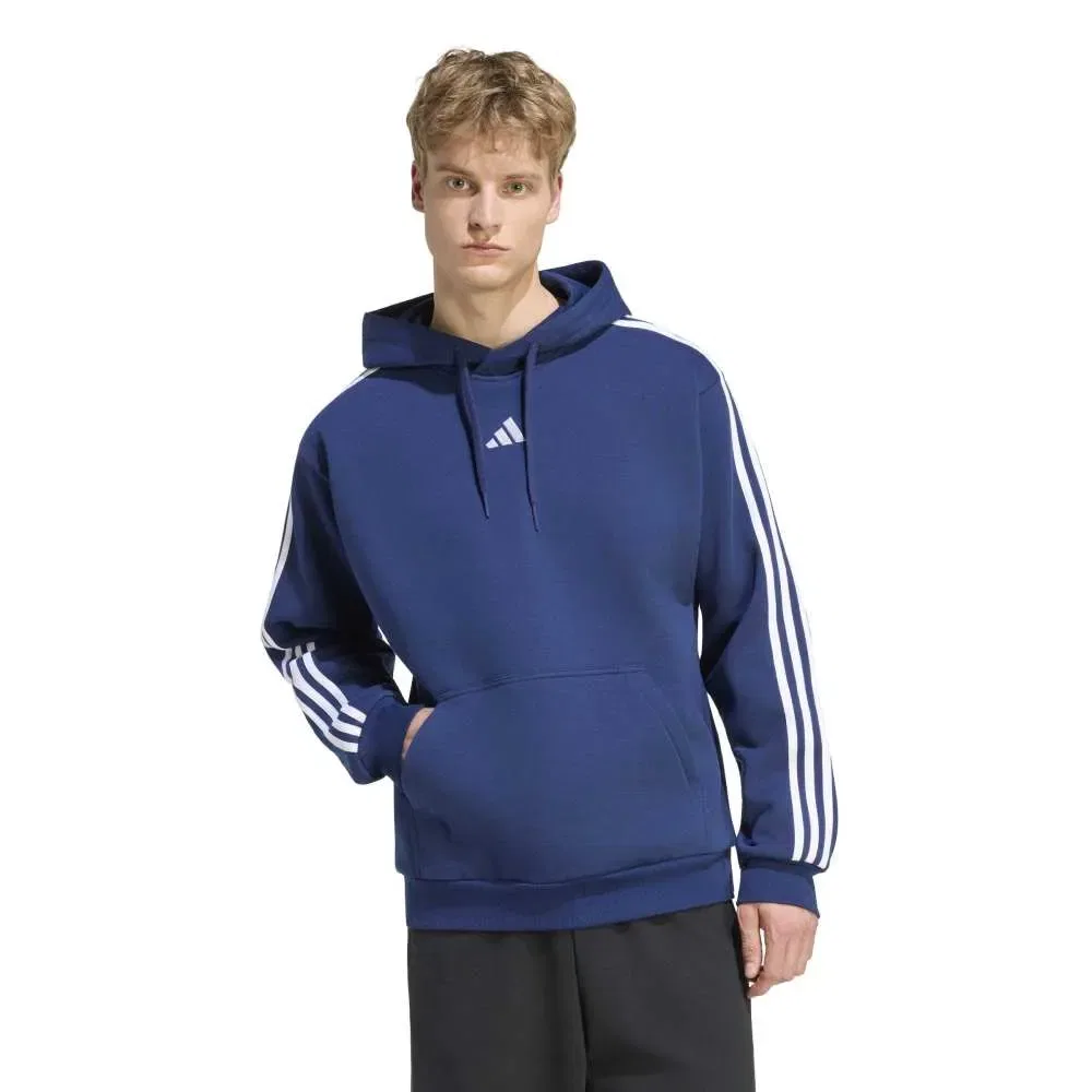 Мужское худи с флисом Adidas 3 Stripes Fleece, Blue