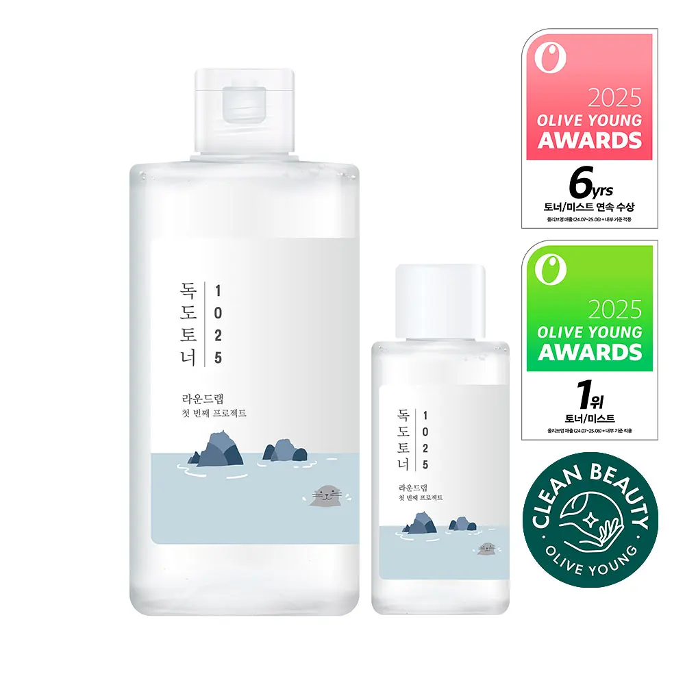 Набор Round Lab — Тонер 1025 Dokdo, 200 мл + 50 мл, 2 предмета