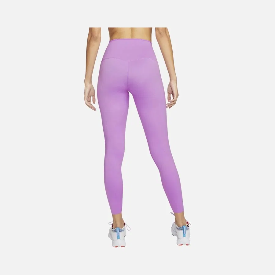 Леггинсы спортивные с высокой посадкой Nike Go Firm-Support Mid-Rise 7/8 Running, Фиолетовый — фото 2