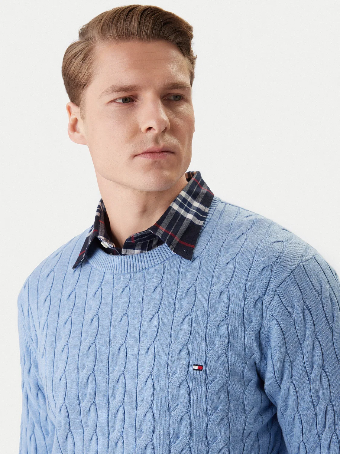 Мужской пуловер стандартного кроя Tommy Hilfiger, синий — фото 4