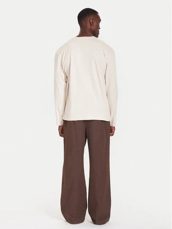 Пижама relaxed fit Tommy Hilfiger, коричневый — фото 4