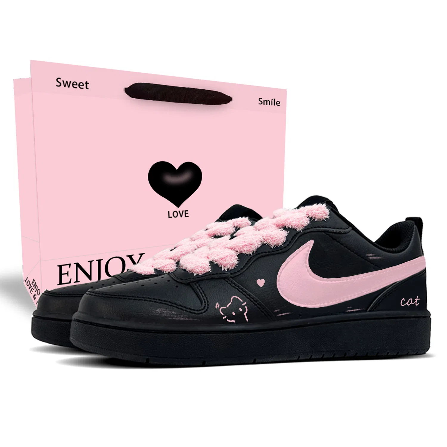 Кеды для скейтбординга Court Borough, Nike, Black