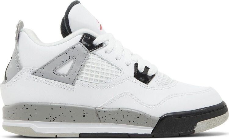 

Кроссовки Air Jordan 4 Retro PS White Cement, белый