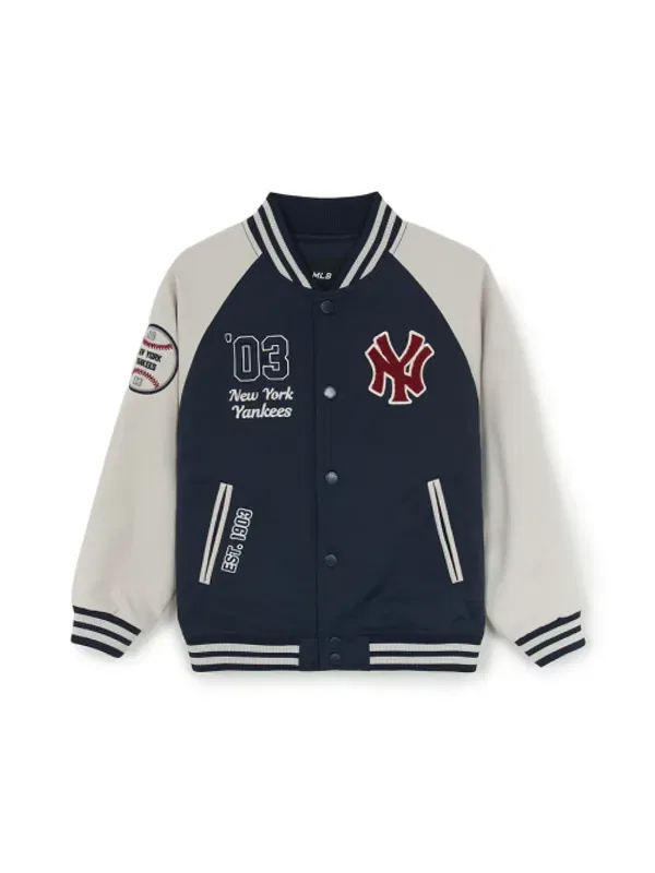 Пуховик васити реглан Mlb Kids, Dark Navy — фото 2