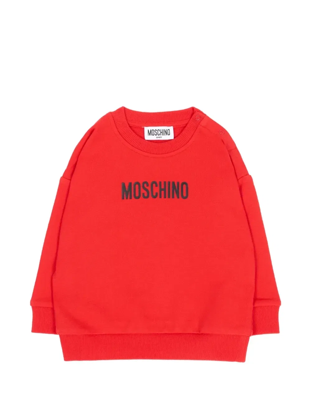 Свитшот с логотипом Moschino Kids, красный
