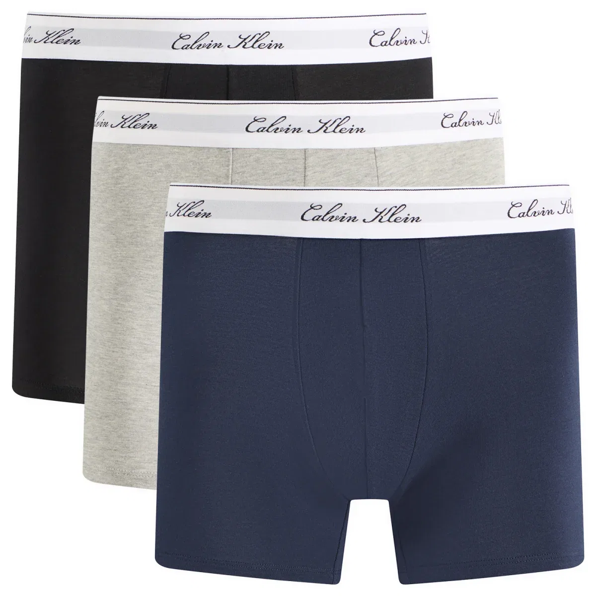 Комплект трусов-боксеров Calvin Klein, Black Grey Heather Dark Sapphire