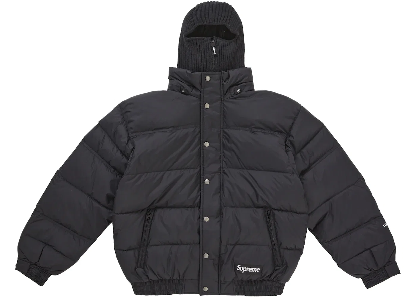 Мужская куртка-пуховик с капюшоном-маской Supreme Jacket, Black — фото 2