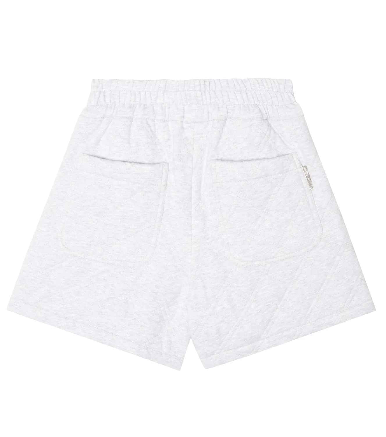 Стеганые хлопковые шорты Brunello Cucinelli Kids, серый — фото 4