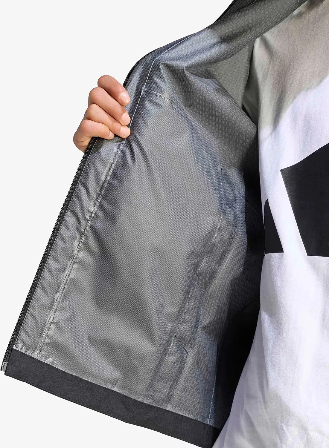 Куртка дождевая с технологией Climaproof Adidas, черный — фото 4