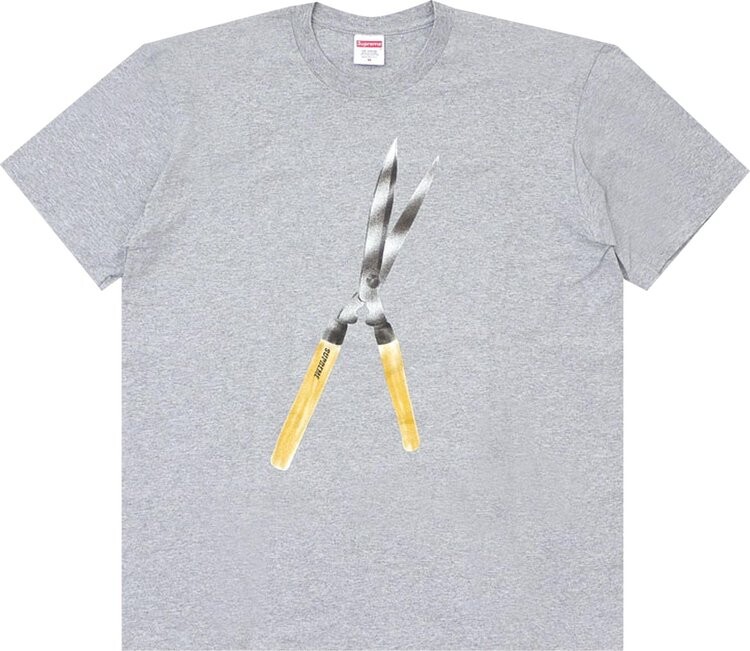

Футболка Supreme Shears Tee 'Heather Grey', серый