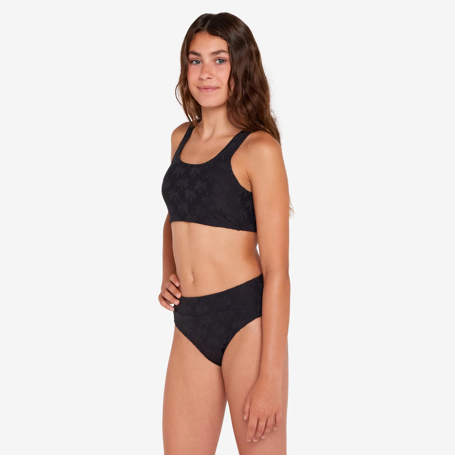Детское бикини-комплект с принтом Lao Miami Decathlon, Rauchschwarz — фото 3