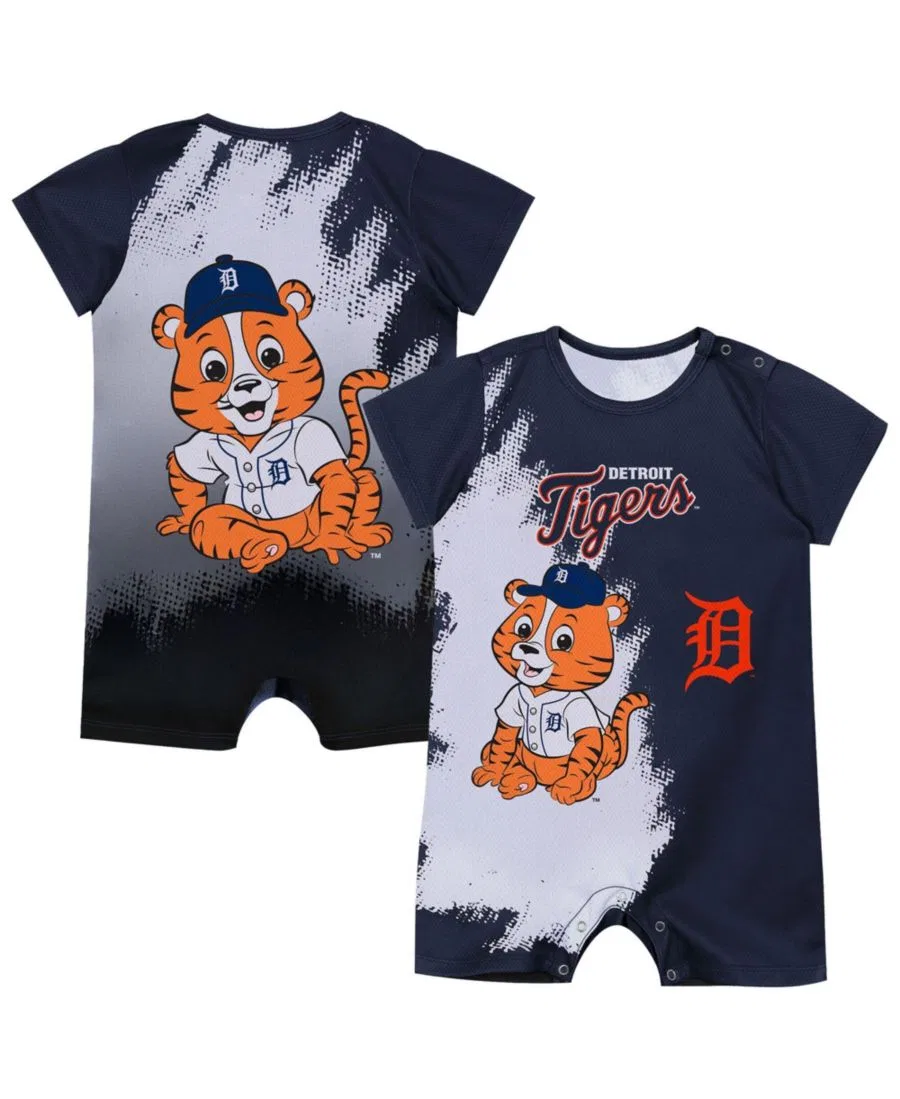 Боди с принтом Detroit Tigers Baby Mascot Outerstuff, Navy