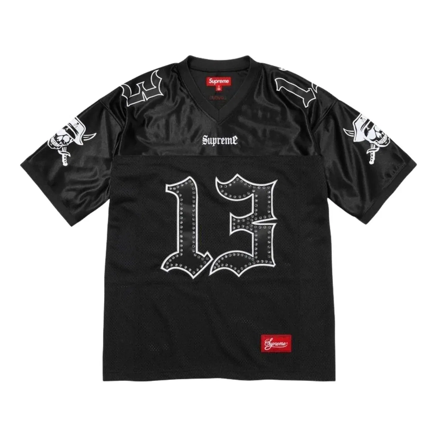 Мужская игровая майка FW26 x b.b. Simon Football Jersey 'Black' Supreme, черный