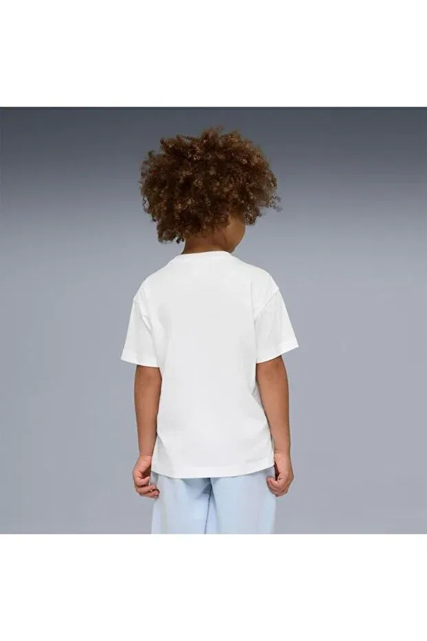 Детская футболка для девочек с принтом Sporty Cats Kids Puma, White