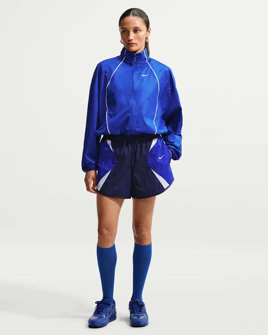 Женская ветровка свободного кроя Repel Nike Sportswear, Old Royal/Sail/Sail — фото 4