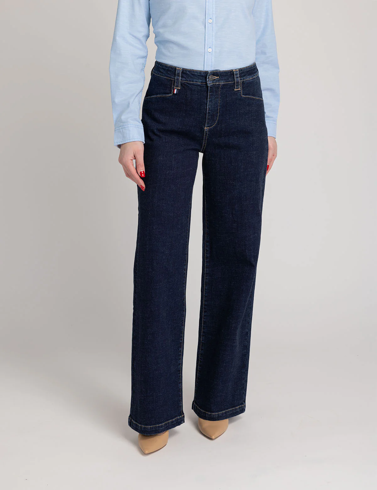 

Джинсы U.S. Polo Assn High Rise Wide Leg, темно-синий