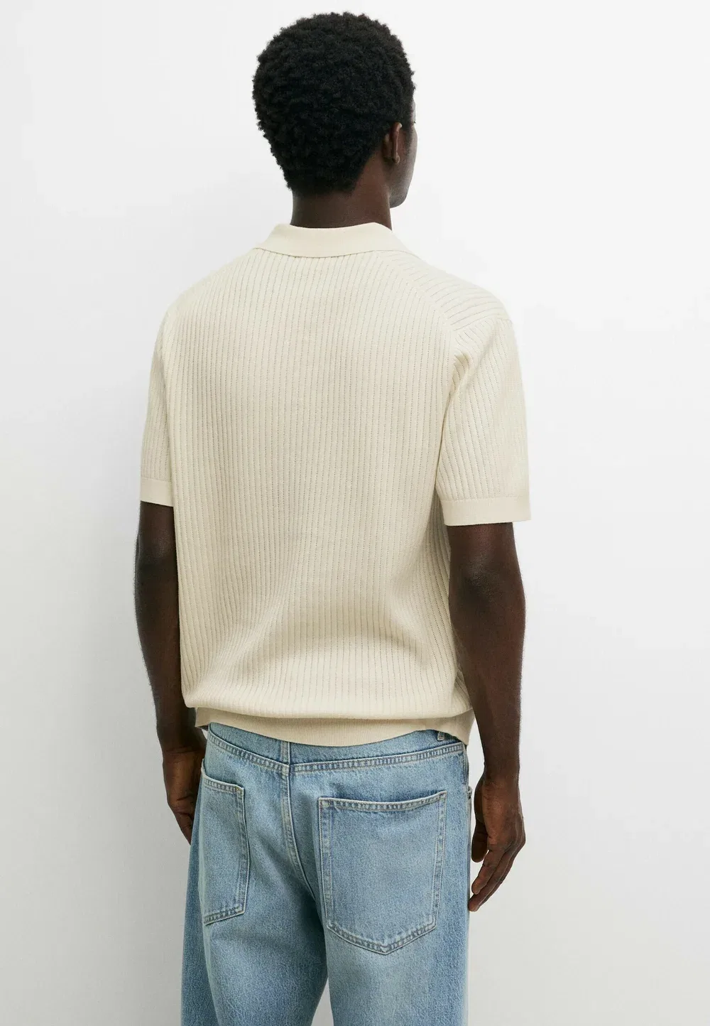Рубашка поло Massimo Dutti, Yellow — фото 3