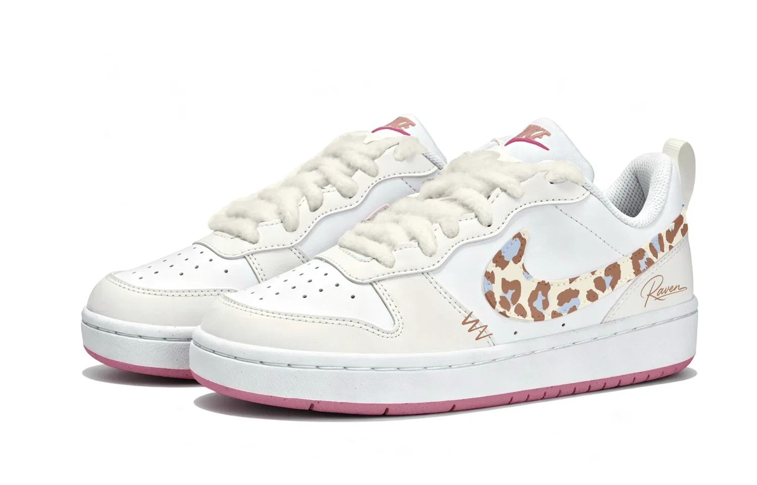 Детские скейтбординг-кроссовки Nike Dunk, Бежевый Коричневый — фото 4
