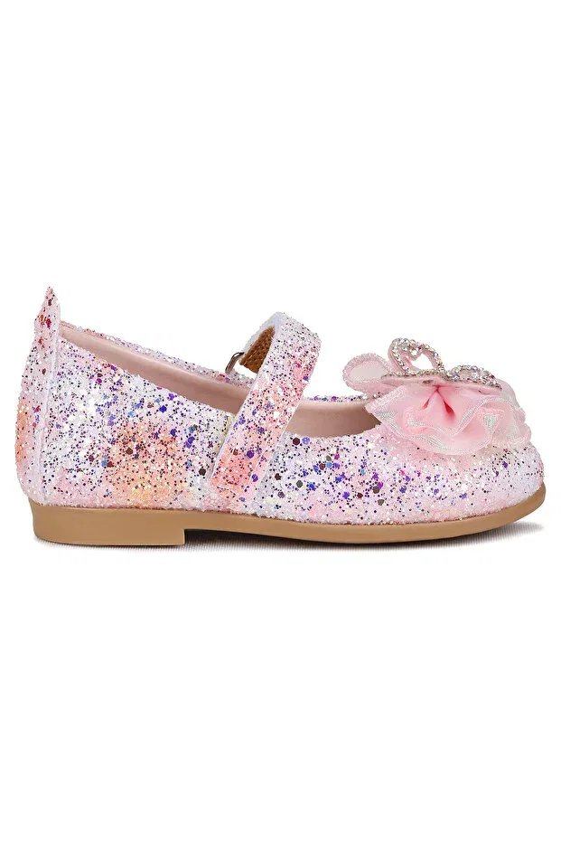 Детские балетки для девочек с бантом Zoe Kiko Kids, Yellow — фото 4