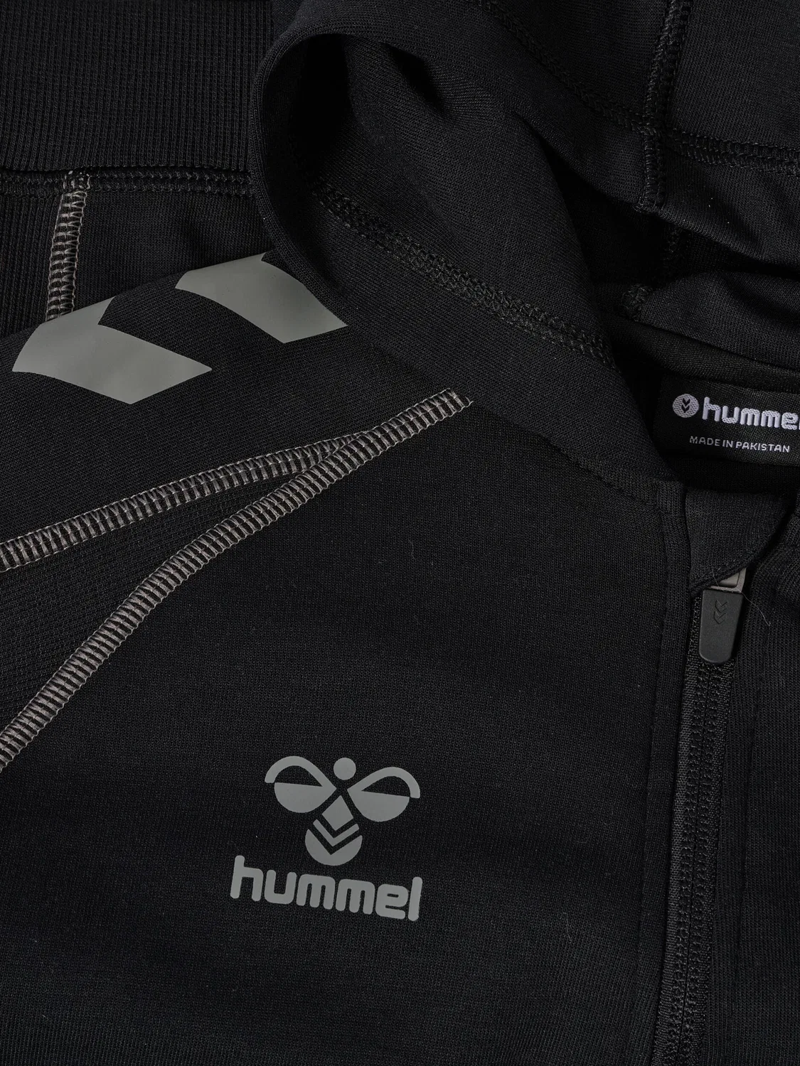 Детское худи с принтом Hmlmove 2.0 Zip Hoodie Kids Hummel, Schwarz — фото 4