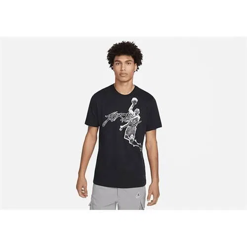Мужская футболка с принтом Jordan Air Dri-FIT Graphic T-Shirt Nike, Schwarz
