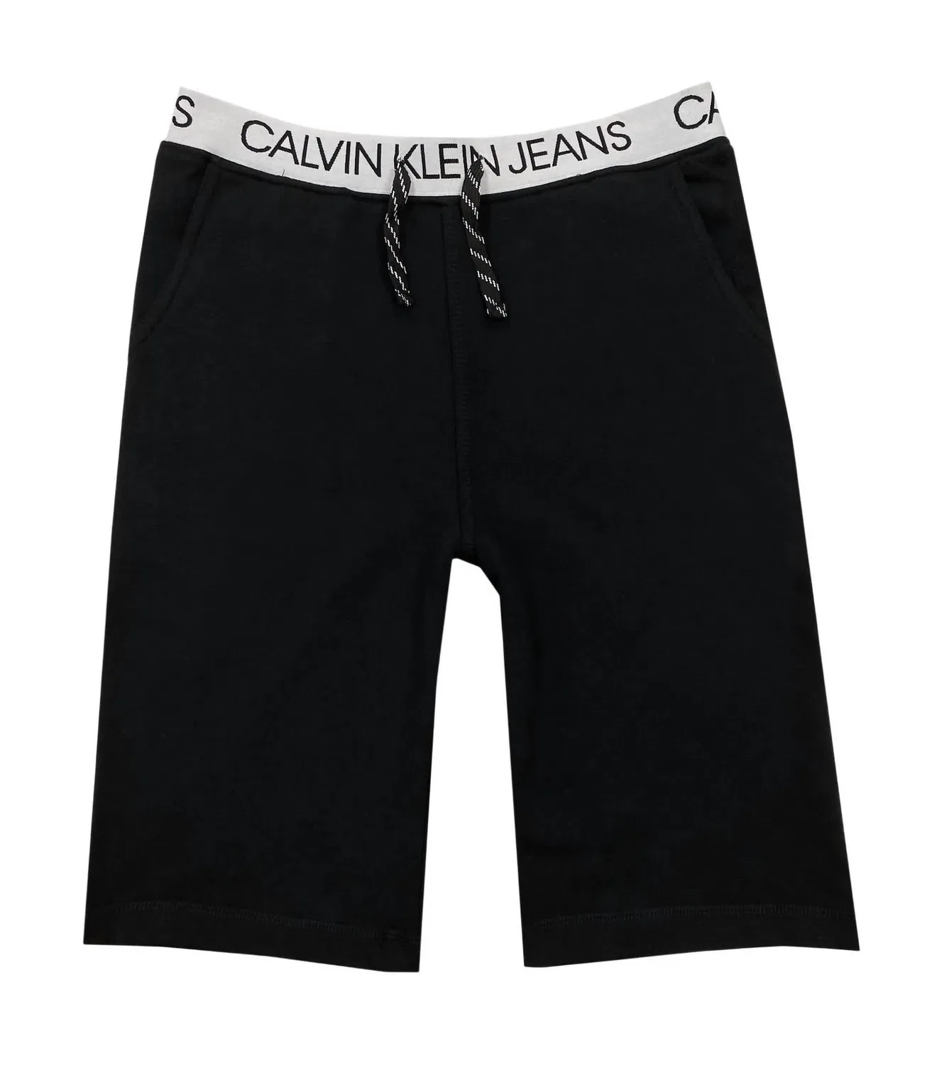 Детские шорты с логотипом на поясе Calvin Klein, черный