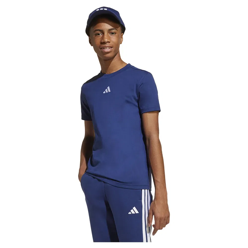 Детская футболка с коротким рукавом Adidas Essentials, Blue