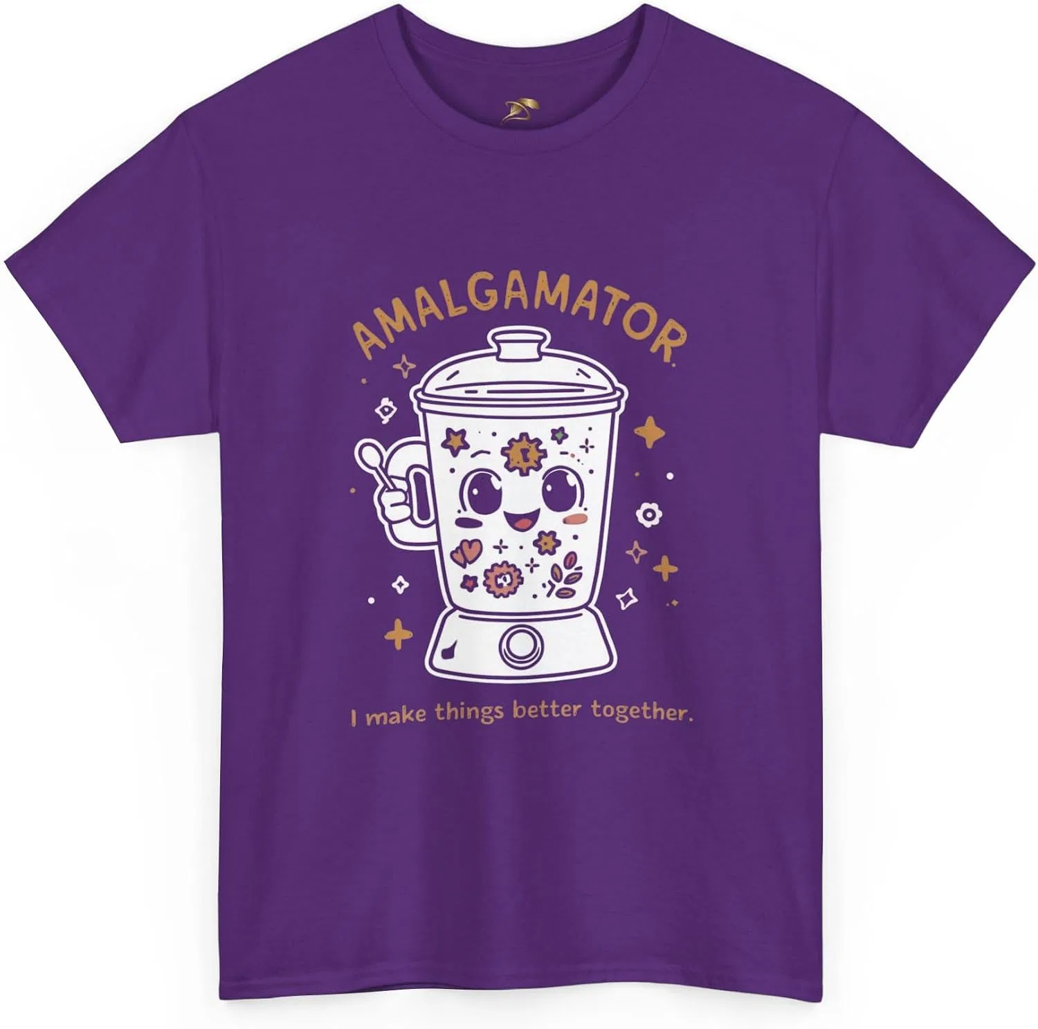 Женская футболка с принтом блендера Amalgamator, Purple