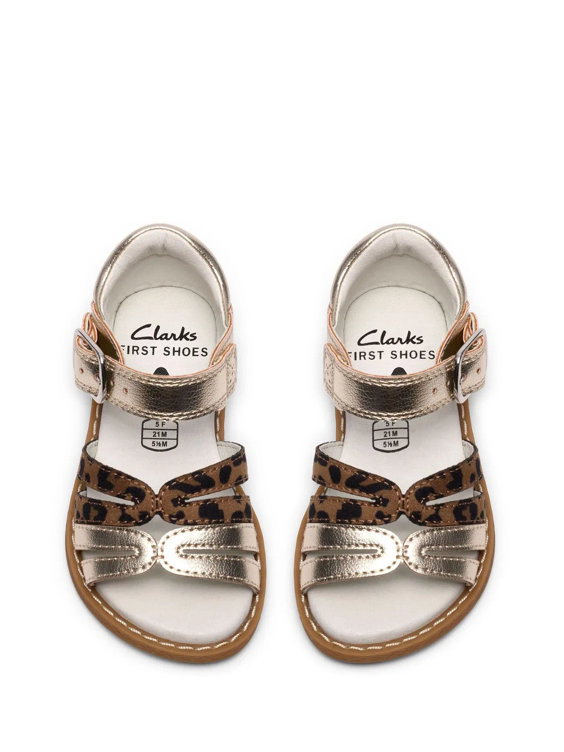 Сандалии Clarks Luana Dress, с металлическим эффектом, цвет Animal — фото 2