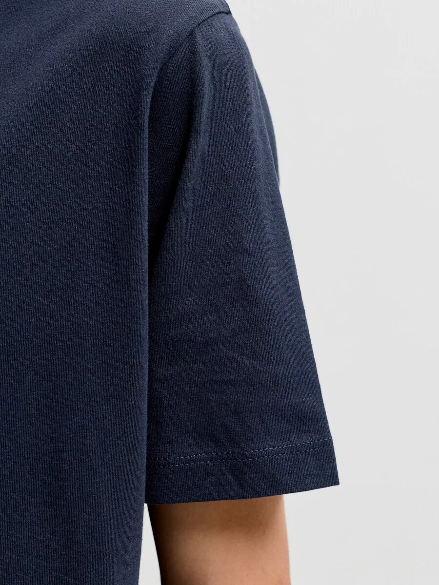Детская футболка Jack & Jones Junior 'JCOFUSION' темно-синего и светло-голубого цвета — фото 3