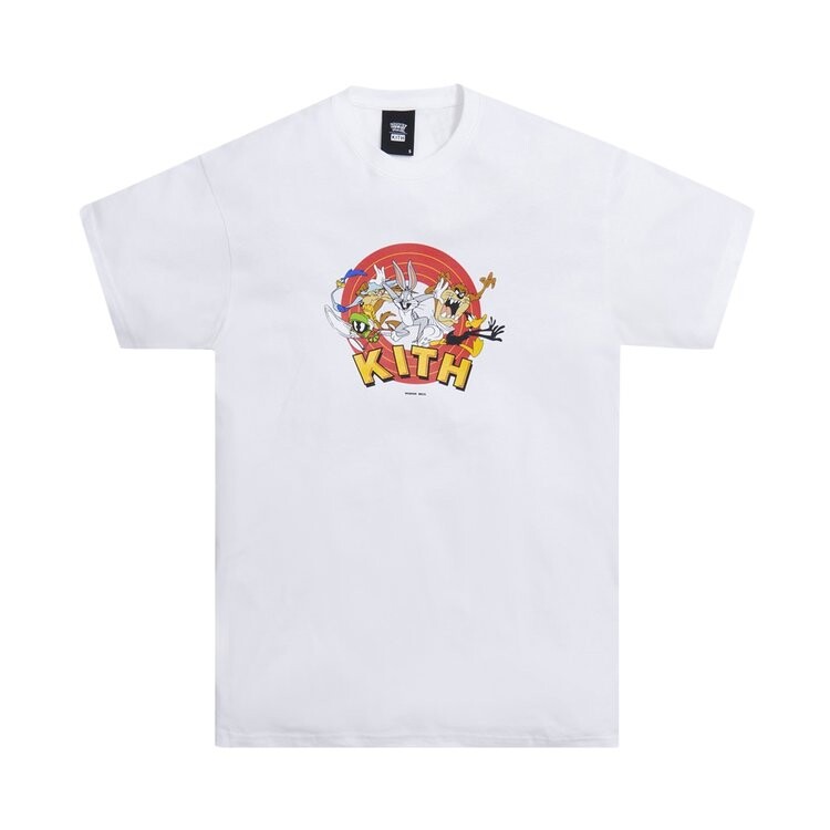 

Футболка Kith x Looney Tunes That's All Folks Tee 'White', белый