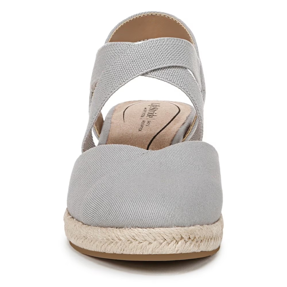 Туфли на танкетке Kimball espadrille от Lifestride, cloudy grey fabric — фото 3