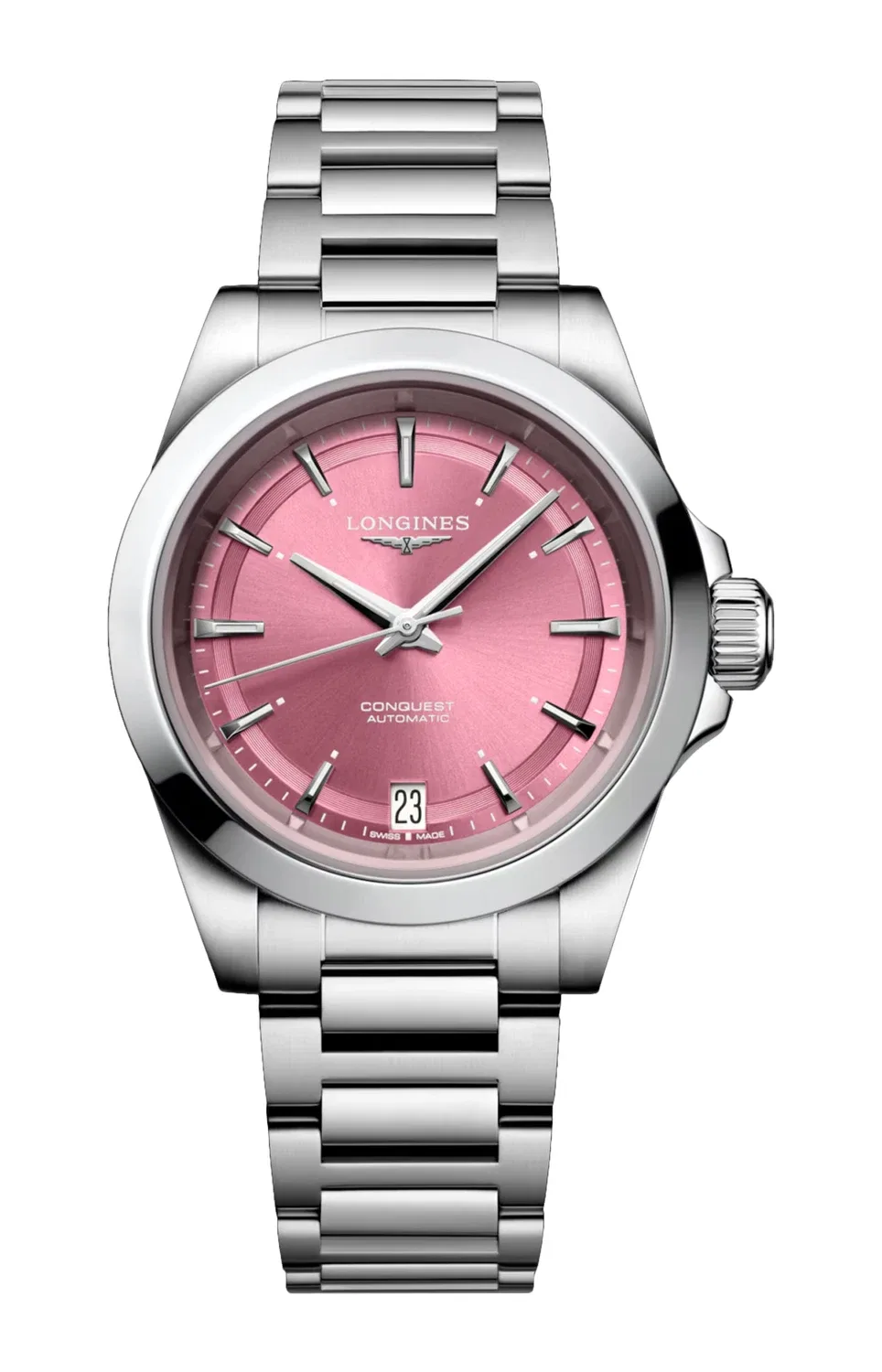 КОНКВЕСТ 34 ММ - L3.430.4.99.6 LONGINES, серебряный