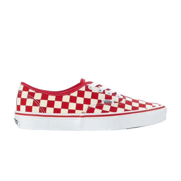 Кроссовки Vans Authentic Checkerboard, красный