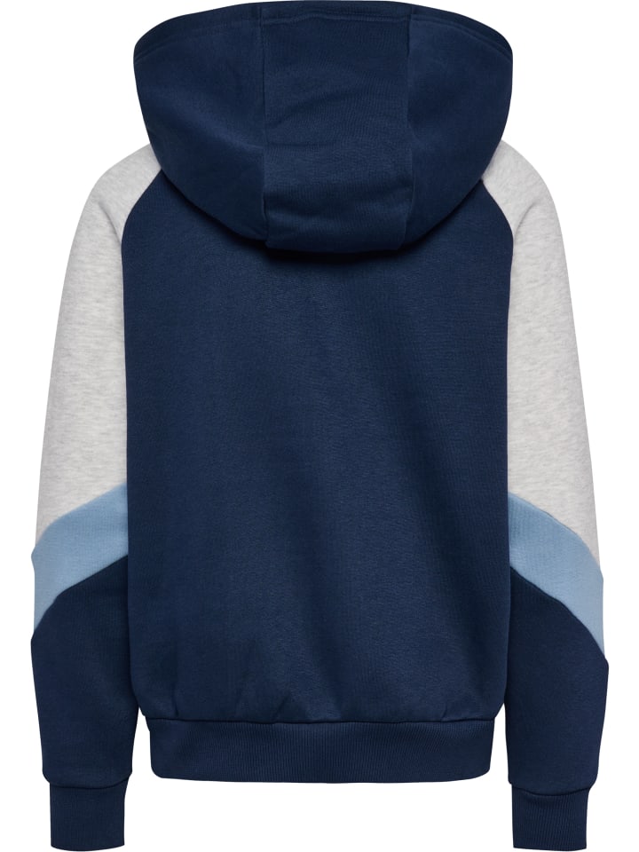 Hummel Детская толстовка на молнии Hmljr Loose, цвет «синий/выцветший деним» — фото 2